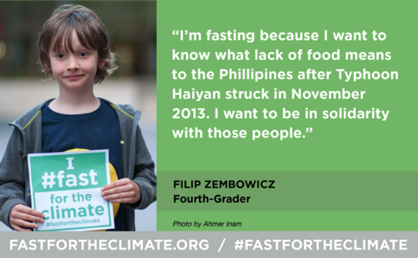Fast for the Climate poster